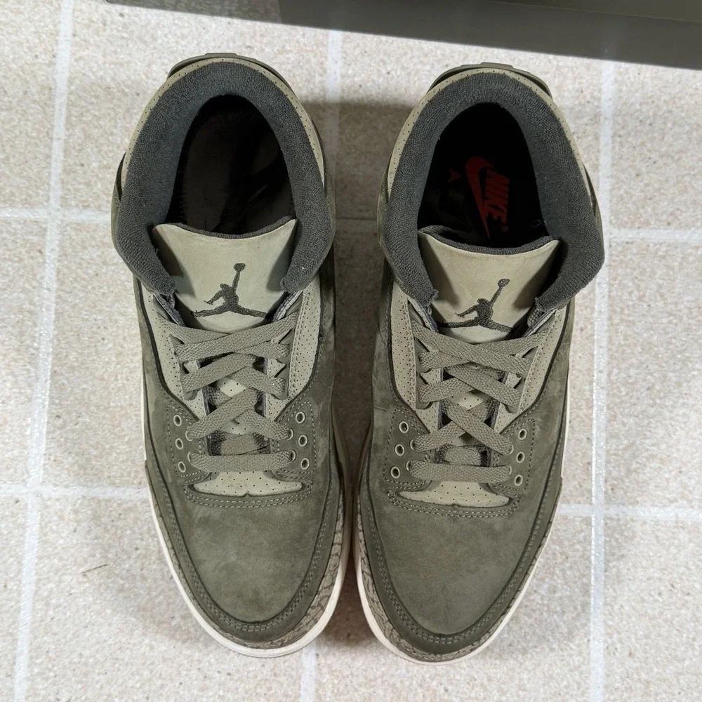 Jordan 3 Retro Family Affair Olive Green Brown DN3707-202 Mens Size 9.5